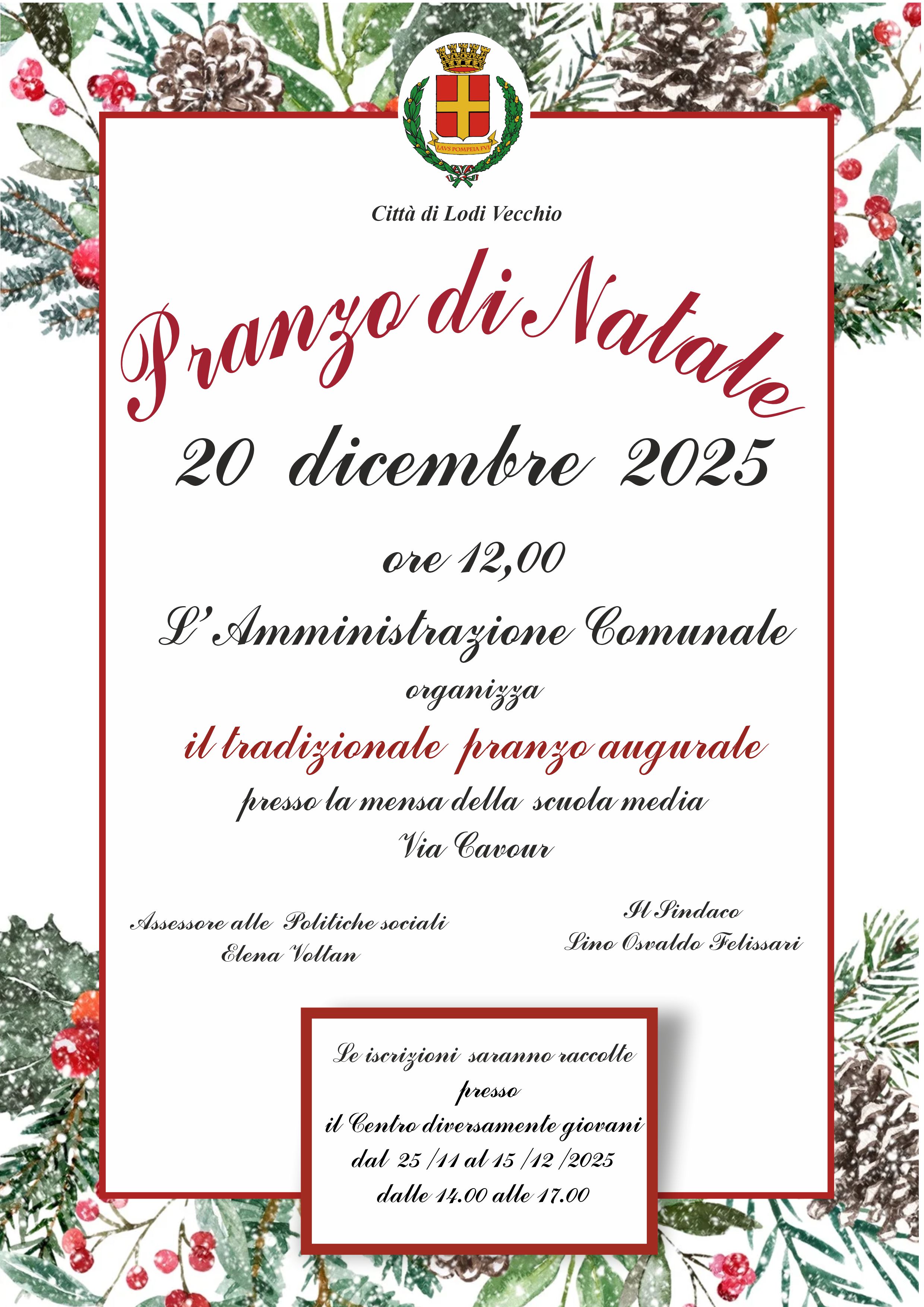 Pranzo di Natale 2025