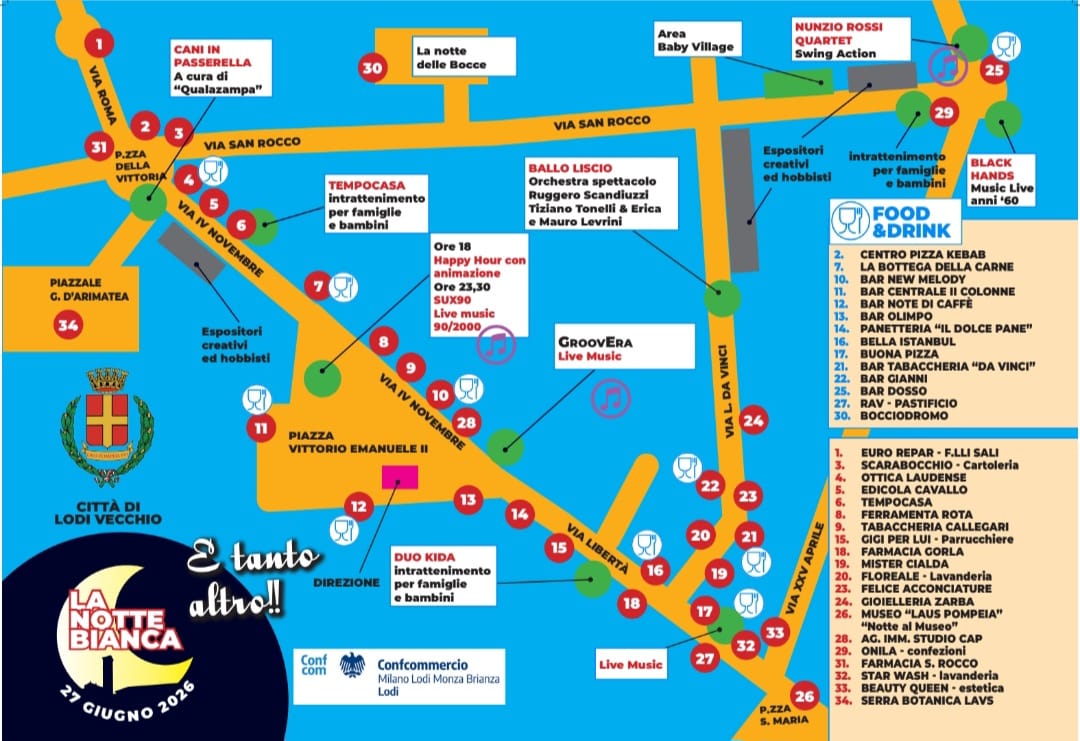Mappa della notte bianca
