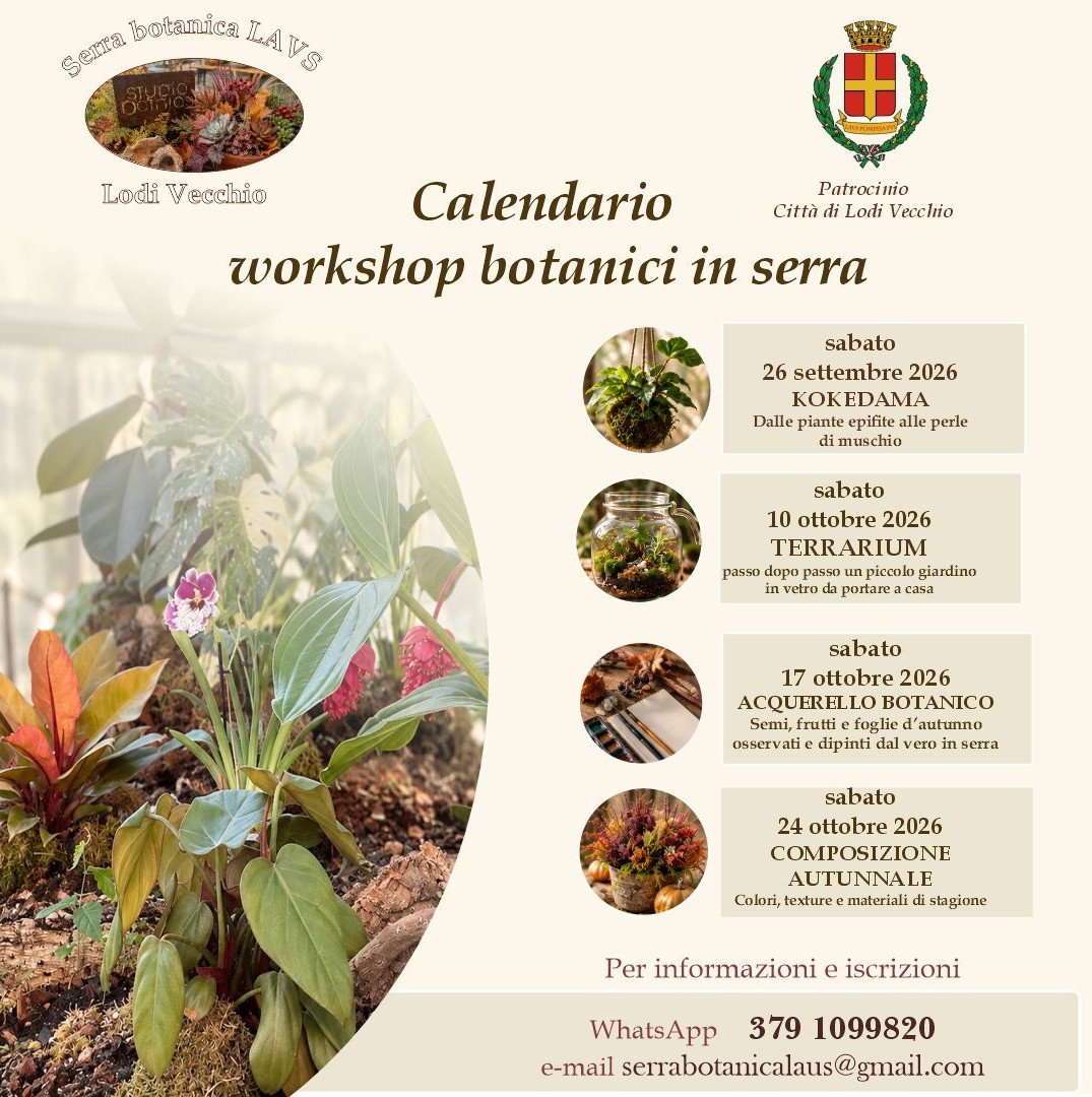 Corsi nella Serra botanica Laus